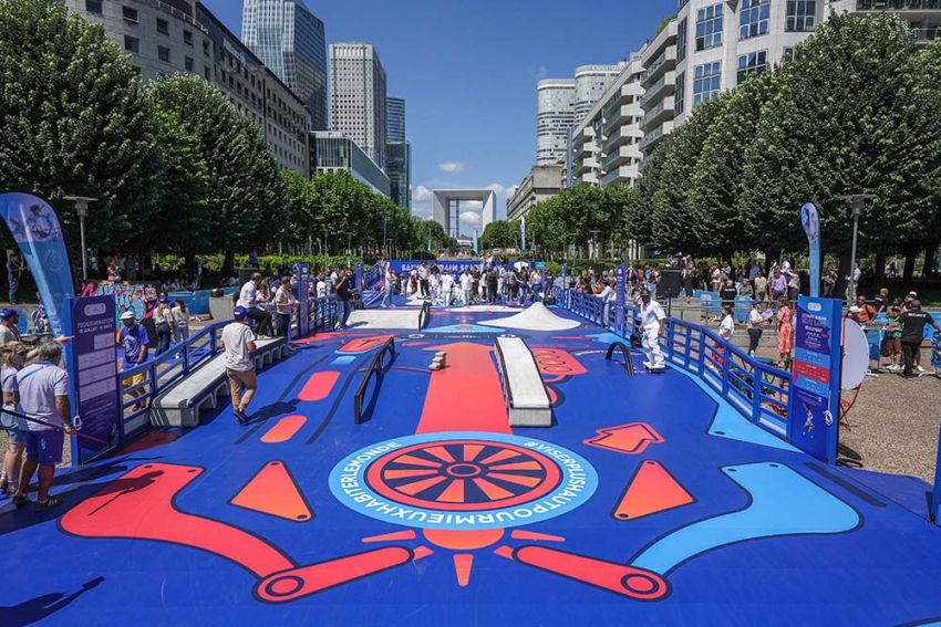 Saint-Gobain Weber produit des éléments pour skate park en béton imprimés en 3d pour l'événement sportif international de Paris
