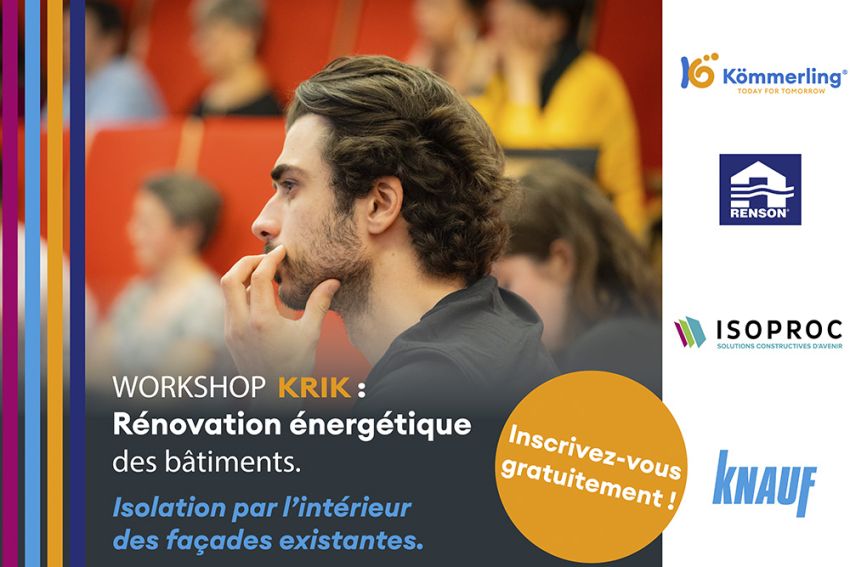 Devenez un expert en rénovation énergétique des bâtiments avec le workshop KRIKour les murs mitoyens